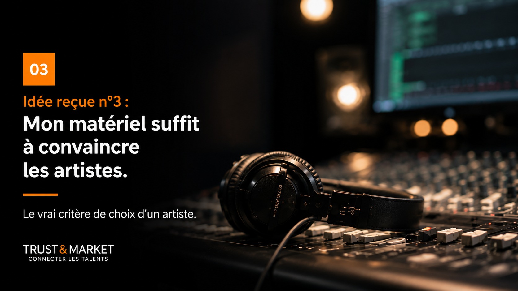 Le matériel d'un studio suffit-il à convaincre les artistes ?